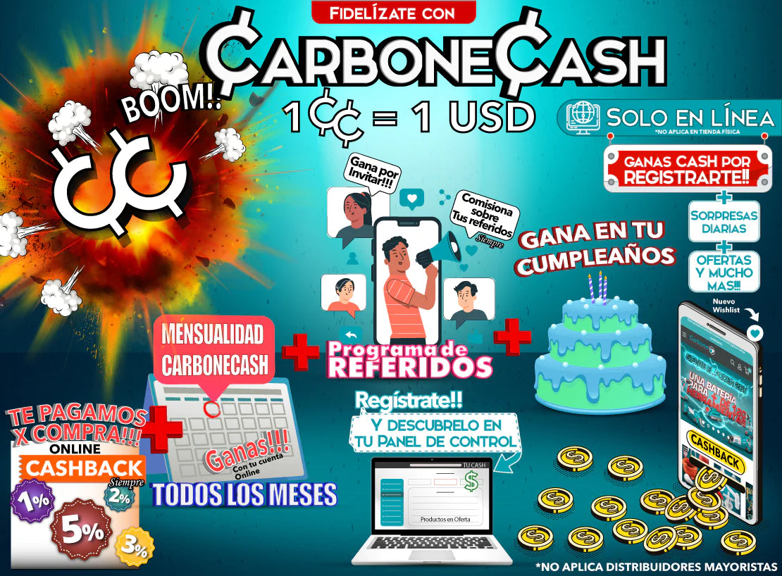 ¡Únete a CarboneCash y multiplica tus ahorros en Carbone Store!