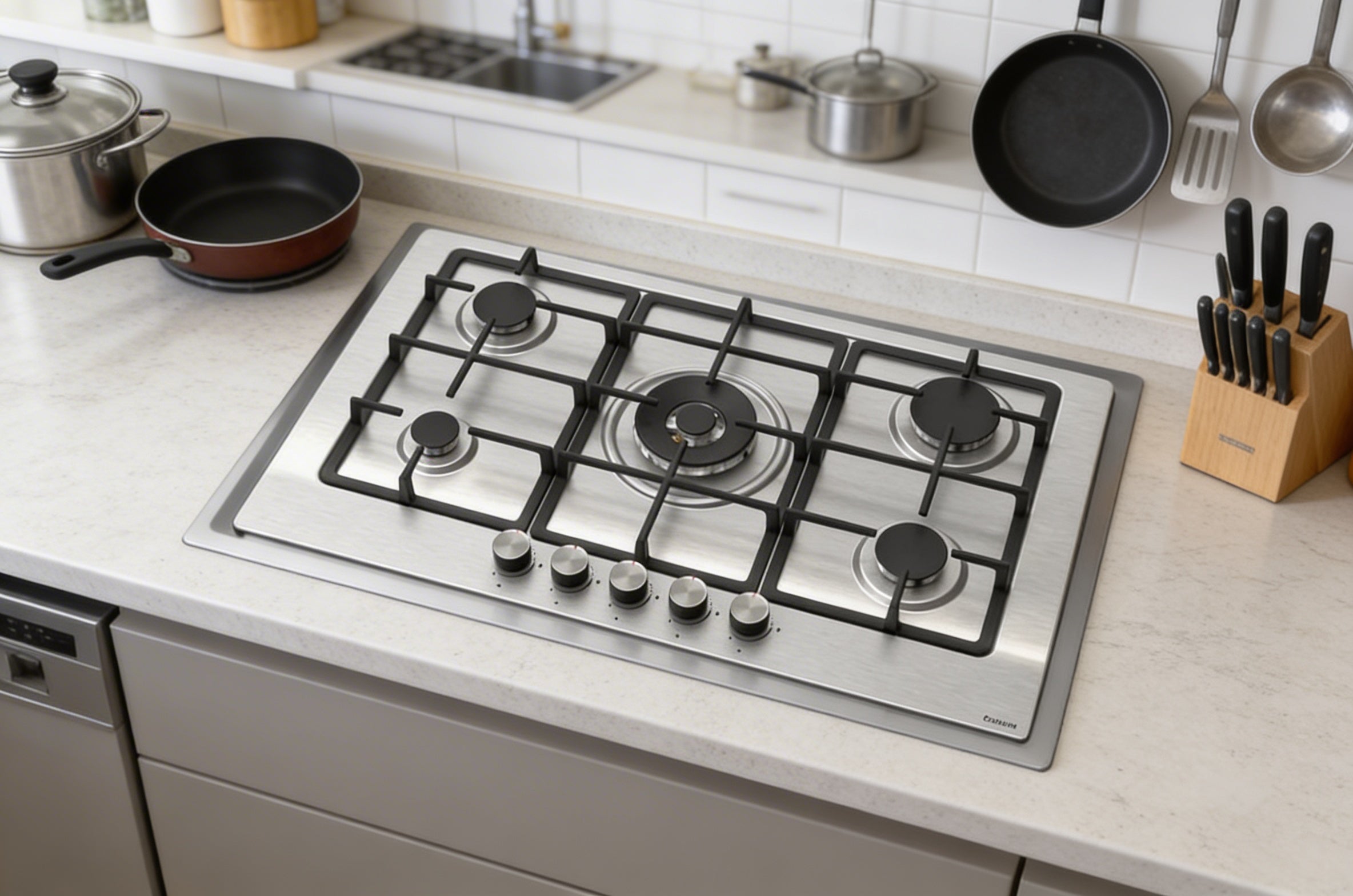 Estufa empotrable de acero inoxidable vs vidrio templado: ¿Cuál conviene más?