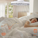 Lampara LED decorativa Abanico de aspas retraibles invisibles diseño diamante cristal dimeable 3000-6500K 20" (50cm) 70w