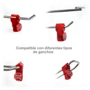 Cerraduras de gancho de 6mm Para Exhibidor. Candado Antirrobo de seguridad para colgar productos (1 Und)