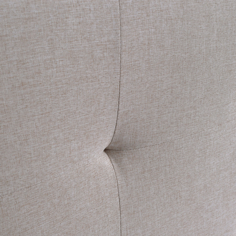 Camas fáciles de armar color Beige respaldar cabecera acolchado alto