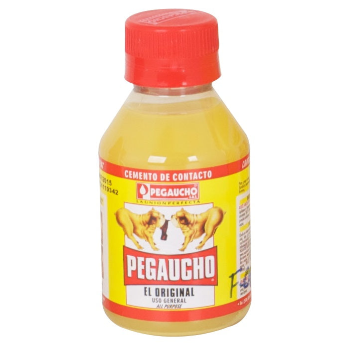 Cemento de contacto pegaucho para zapatos. Pegamento para cuero 120 cc