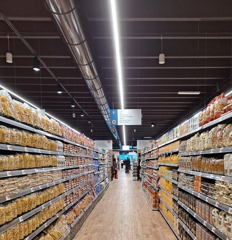 Conector de alimentacion de energia para Riel Track sistema colgante color NEGRO