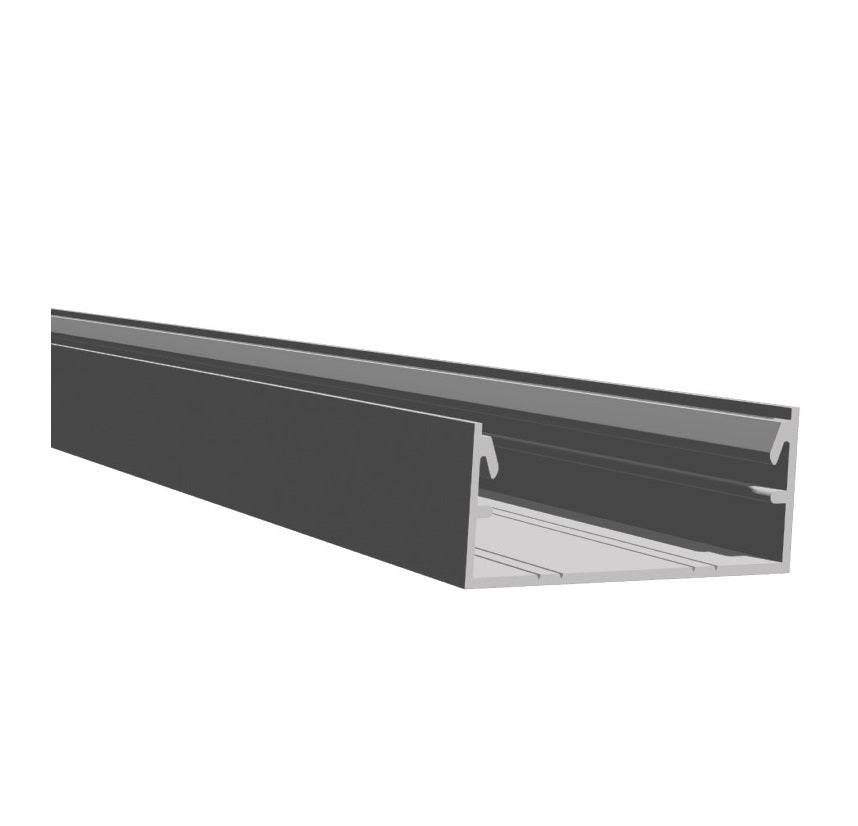 Perfil U Sistema Baranda Clip Aluminio 44 X 17.5 Mm Long 5.85 M Funciona Con Tubo U176 MILLS FINISH