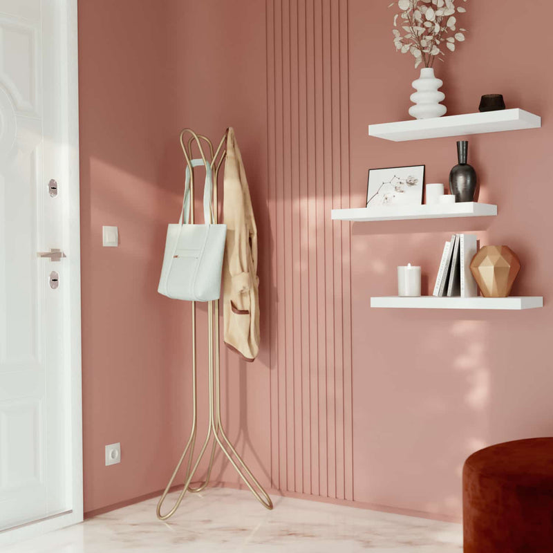 Repisas de pared 60 cm x 23.5 cm x 1 1/2" 38 mm espesor color Blanco