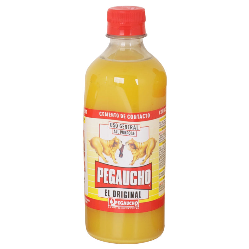 Cemento de contacto pegaucho para zapatos. Pegamento para cuero 473 cc