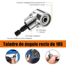 Extensiones de brocas flexibles. Juego de 24 piezas. Incluye soporte para brocas, enchufe de junta giratoria de 1/4”, 3/8” y 1/2”. Kit set