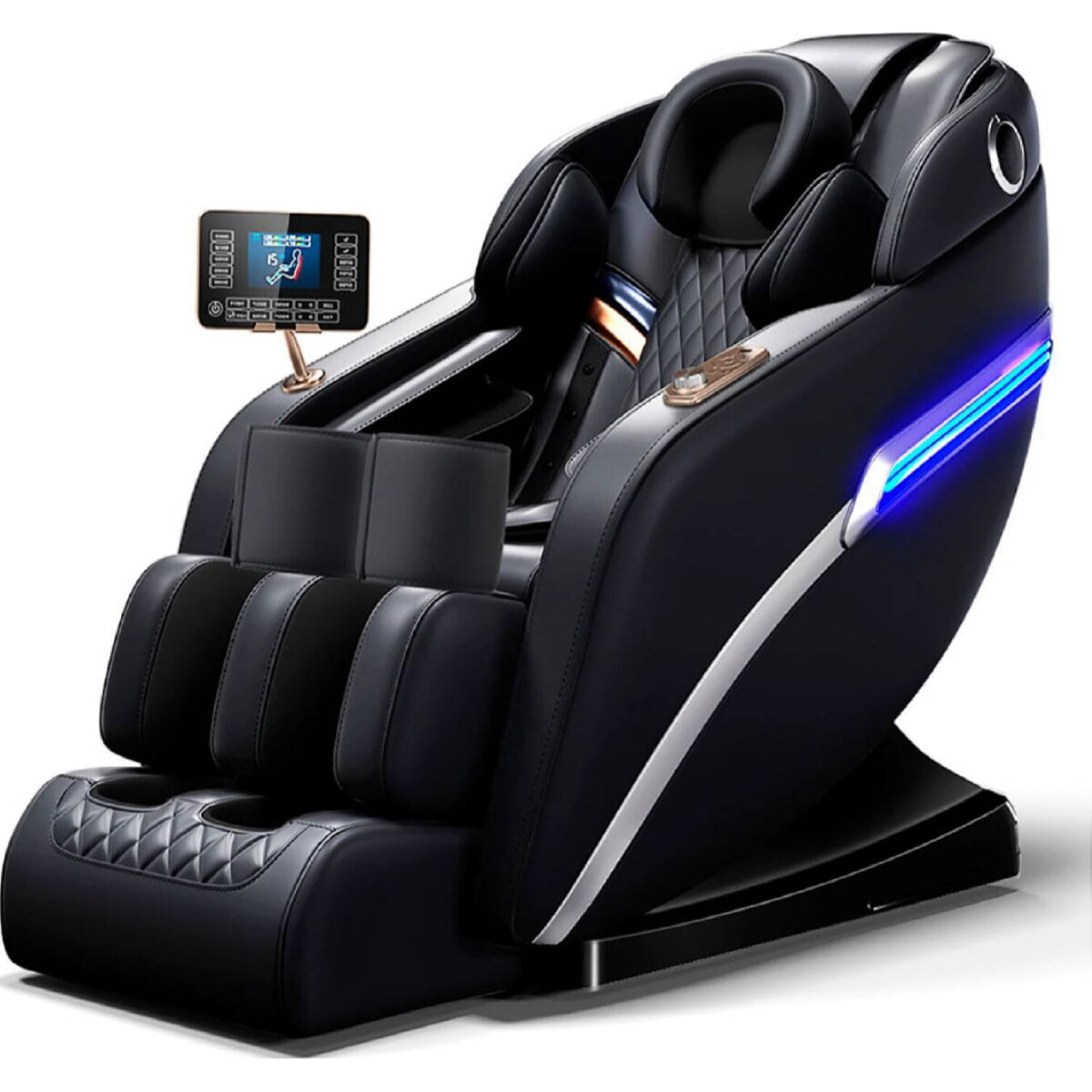 Silla Masajeadora Eléctrica 110V Sofá de masajes Relajación Shiatsu y Gravedad Cero. Con pantalla de control y bocina bluetooth. Masajea todo el cuerpo. Butaca.