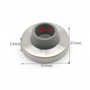 Tope Parador para puerta de acero inoxidable door stoper reten cuña goma pared Color Negro.