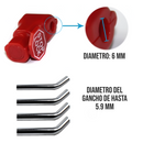 Cerraduras de gancho de 6mm Para Exhibidor. Candado Antirrobo de seguridad para colgar productos (1 Und)