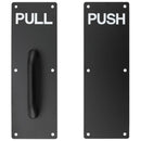 Tirador Acero Inoxidable Para Puertas Tipo Pull&Push. Color negro. (Se vende en set).