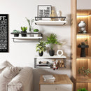 Repisas de pared. Estanterías flotantes (Set de 3 piezas).  Tablillas blancas.