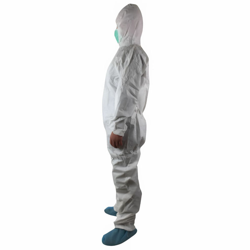 Trajes de seguridad. Overol de protección completa de cuerpo. Color Blanco Desechable con capucha.