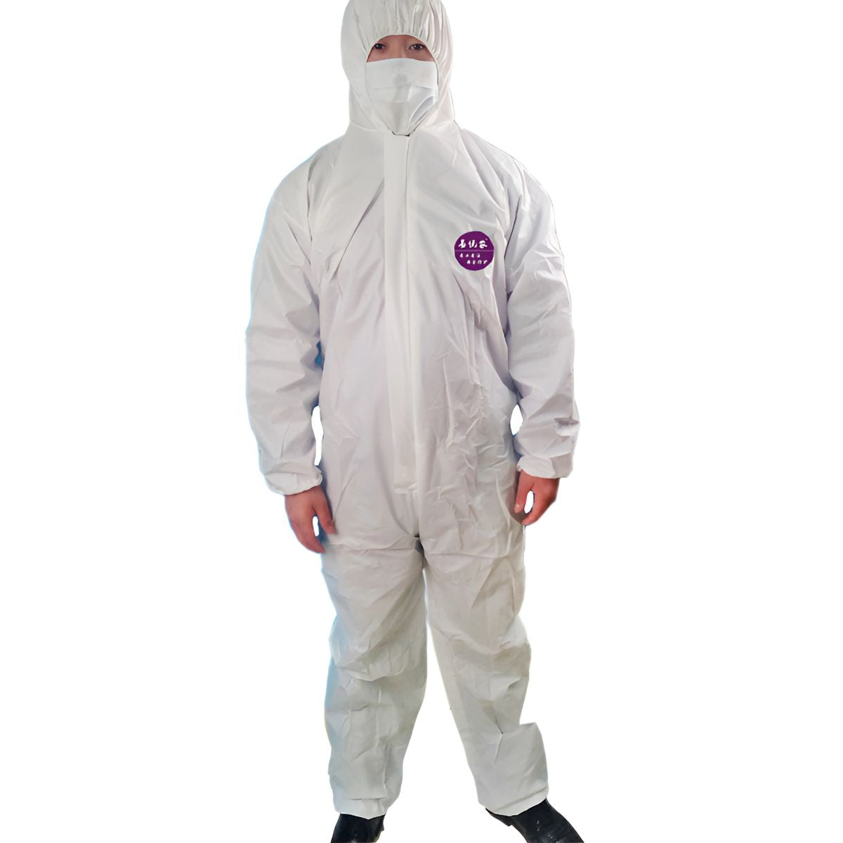 Trajes de seguridad. Overol de protección completa de cuerpo. Color Blanco Desechable con capucha.