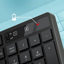 Teclado Y Mouse Inalámbricos Compatible Con Windows, Macbook Y Laptop Color negro. Tecnología 2.4G. Usa Baterias AAA y AA