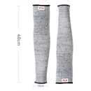 Manga anticorte nivel 5 HPPE. Mangas protectoras de seguridad. (PAR) 40cms de largo. Proteccion de muñecas muñequeras trabajo con vidrios y materiales cortantes