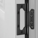 Bisagra mariposa para puerta 4" x 3" x 3.0mm. Acero inoxidable. Color negro.