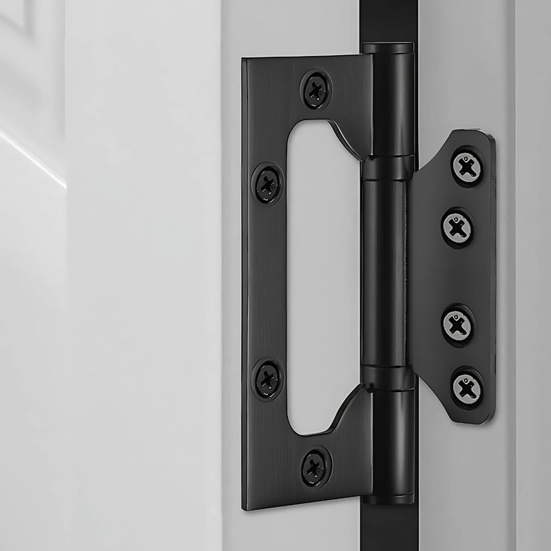 Bisagra mariposa para puerta 4" x 3" x 3.0mm. Acero inoxidable. Color negro.