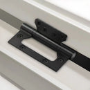 Bisagra mariposa para puerta 4" x 3" x 3.0mm. Acero inoxidable. Color negro.