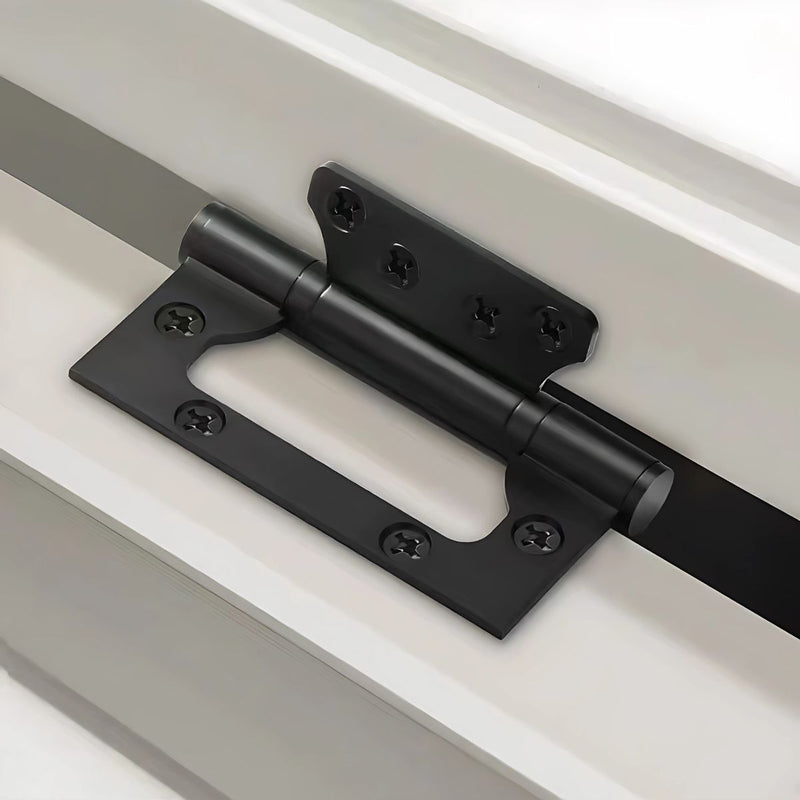 Bisagra mariposa para puerta 4" x 3" x 3.0mm. Acero inoxidable. Color negro.