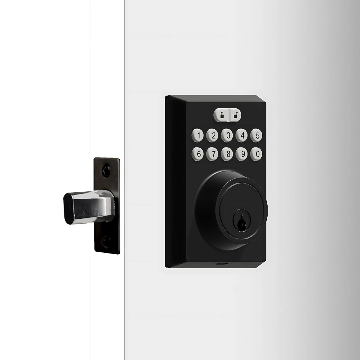 Cerradura Digital con Teclado Numérico y Llave de Respaldo. Cerrojo inteligente.