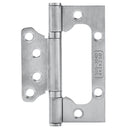 Bisagra mariposa para puerta 4" x 3" x 2.1mm. Acero inoxidable. (1 pza)