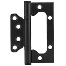Bisagra mariposa para puerta 4" x 3" x 2.1mm. Acero inoxidable. Color negro. (1 Pza)