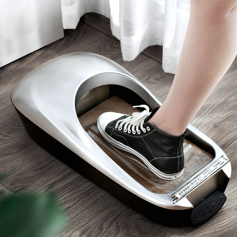 Dispensador automático de cubre zapatos. Color blanco. Maquina dispensadora de cubre calzado. Incluye 1800 cobertores.