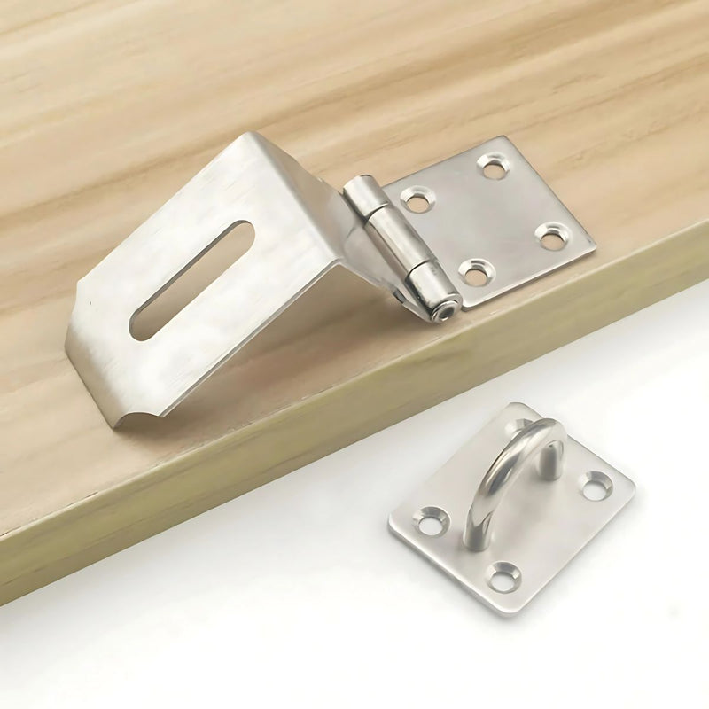 Aldaba Portacandado 5". Acero inoxidable. Con tornillos.