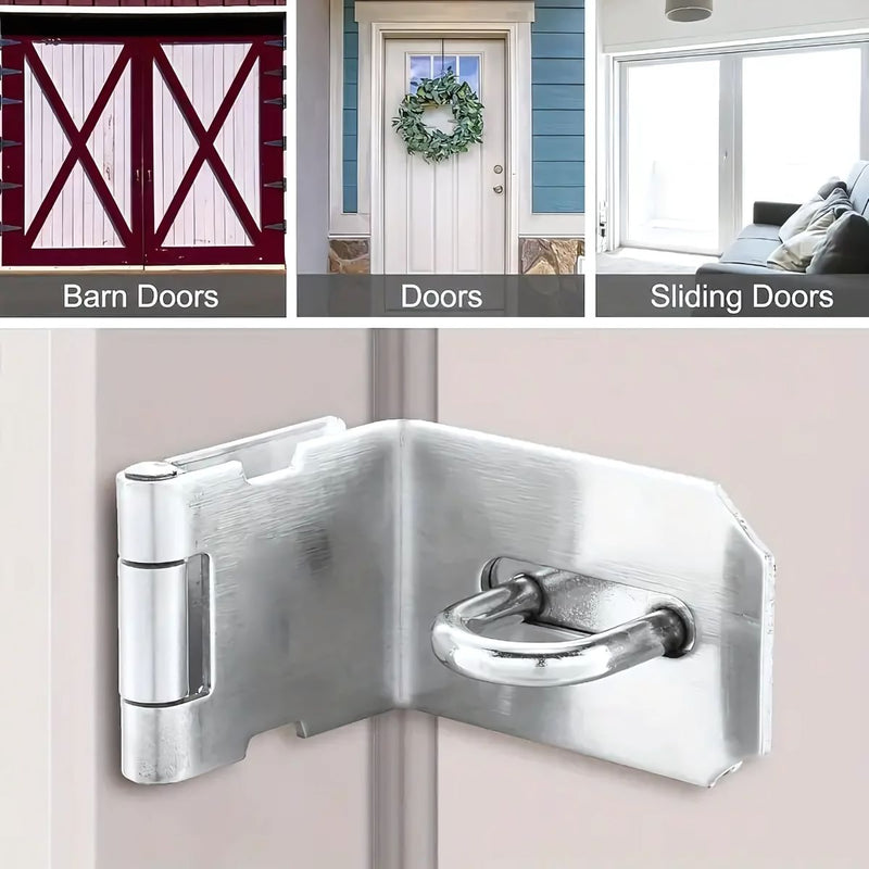 Aldaba Portacandado 5". Acero inoxidable. Con tornillos.