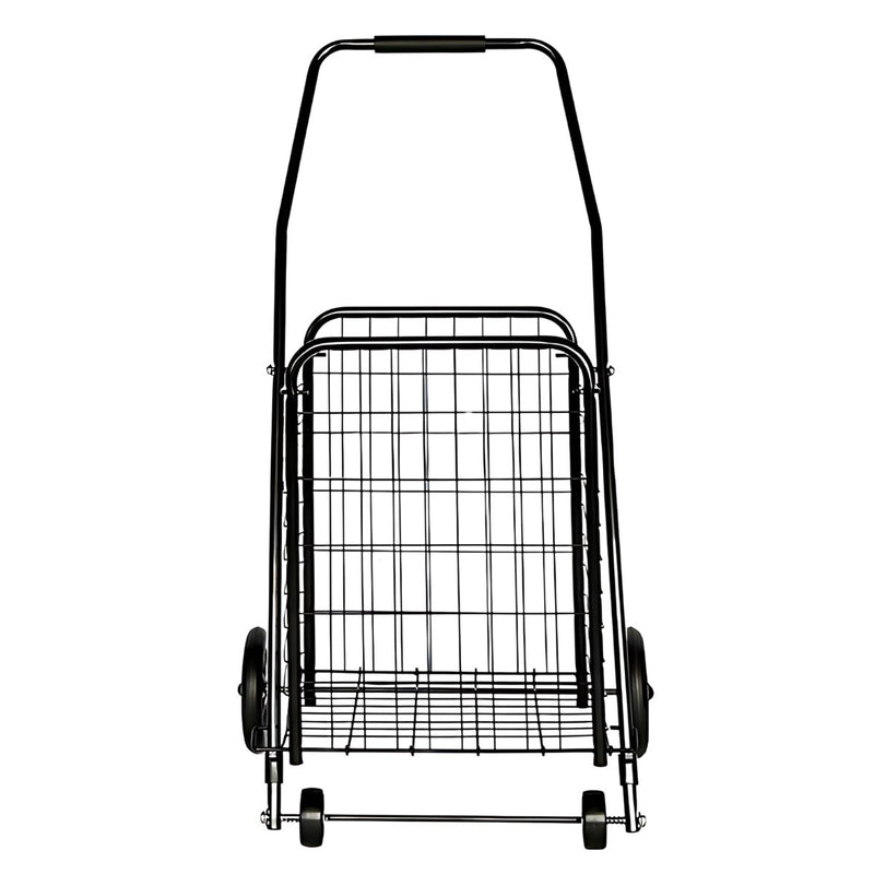 Carrito Plegable de Compras con Ruedas Grandes y Canasta Reforzada 63L Carretilla Multiusos. Trolley