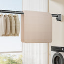 Barra ajustable para cortinas, closets y duchas de acero inoxidable. Palo extensible. Sin perforaciones. Se adapta a cualquier pared.