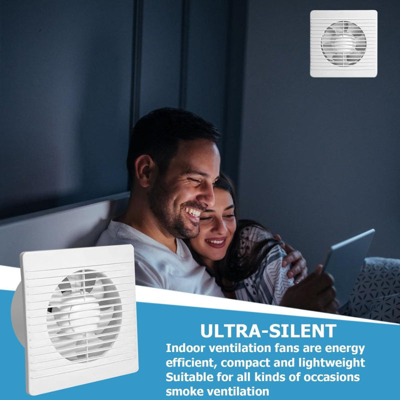 Extractor de Aire Silencioso 6'' para Pared – Alta Potencia y Bajo Consumo, Ideal para Baños y Cocinas 110V