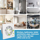 Extractor de Aire Silencioso 6'' para Pared – Alta Potencia y Bajo Consumo, Ideal para Baños y Cocinas 110V