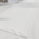 Paños de cortina blancos con argollas (1 panel) Cortinas de tela con anillos.