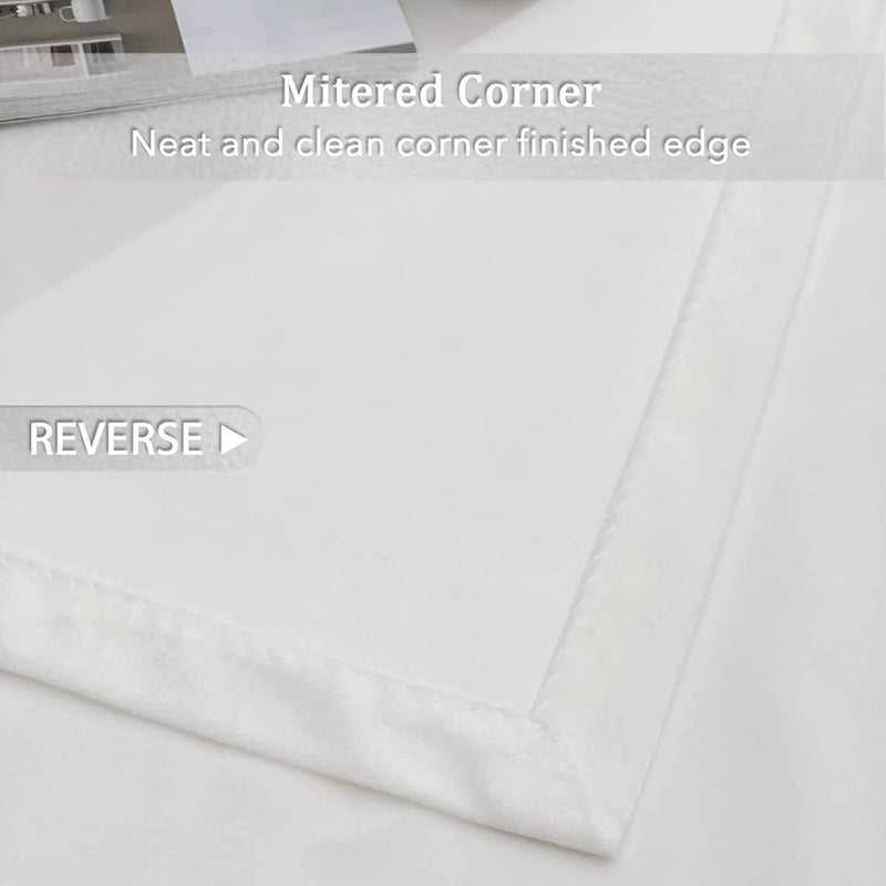 Paños de cortina blancos con argollas (1 panel) Cortinas de tela con anillos.