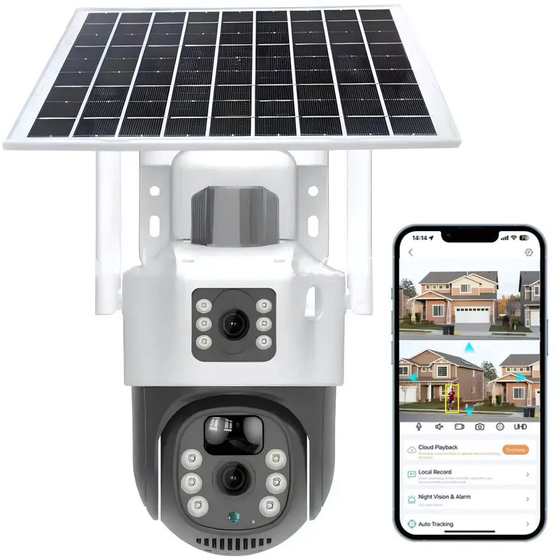 Cámara De Seguridad Solar 4G. Cámara de videovigilancia. A prueba de agua.