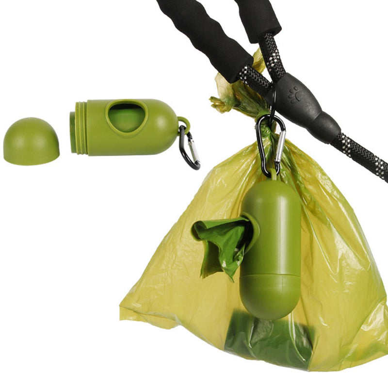 Bolsas para desechos de mascotas (16 rollos de 24 bolsas c/u). Incluye dispensador. Bolsitas de limpieza excremento para perros