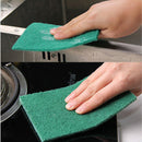 Esponja para fregar de polyester. Color verde. (Pack de 5 unidades). Multiusos.