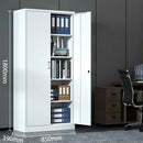 Estante metálico de 2 puertas y 5 tablillas. Armario de metal para almacenaje. Archivador archivos Ancho 850 mm x 1800 alto x 390mm