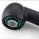 Grifo Para Fregador De Cocina Con Manguera Extraíble. Llave color negro. Pluma.