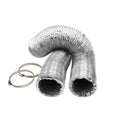 Ducto flexible de Aluminio para aire acondicionado 4" 100mm*1.5mts Resistente al desgaste.