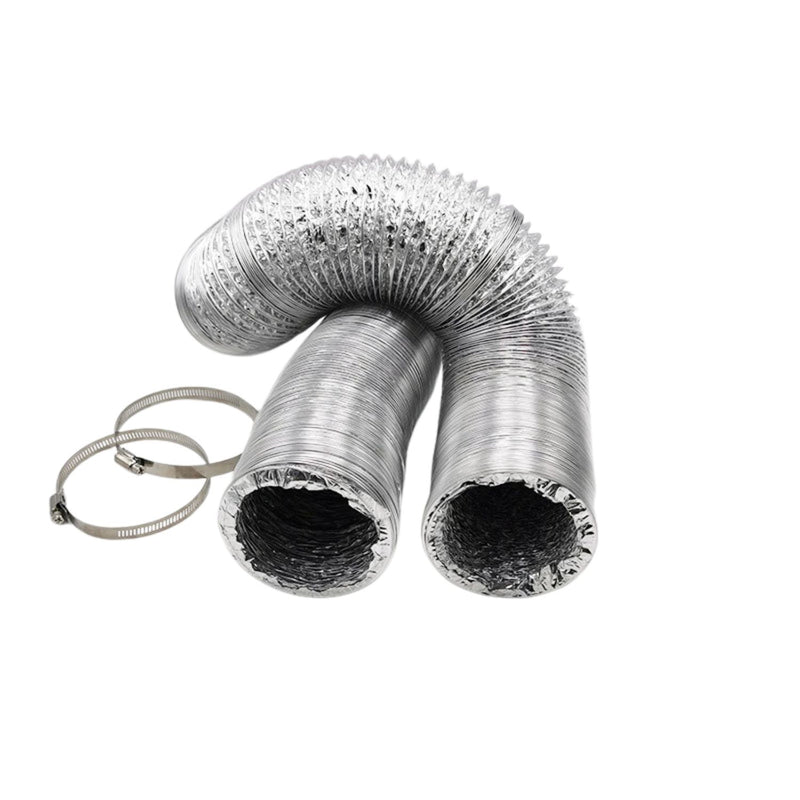 Ducto flexible de Aluminio para aire acondicionado 4" 100mm*1.5mts Resistente al desgaste.