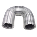 Ducto flexible de Aluminio para aire acondicionado 4" 100mm*1.5mts Resistente al desgaste.