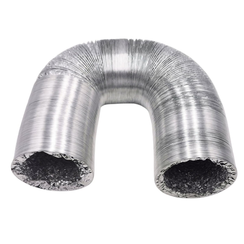 Ducto flexible de Aluminio para aire acondicionado 4" 100mm*1.5mts Resistente al desgaste.
