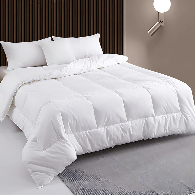 Sobrecama Duvet Blanco. 100% algodón. Relleno de 400 g/m².  Calidad hotelera.