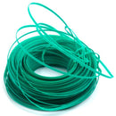 Alambre sunchos plastificado para plantas y bolsas. Cinta de amarre 50M. Incluye dispensador. Color verde.