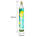 Recarga de gas CO2. Repuesto de Cilindro compatible con maquina de agua con gas AB571. Estilo SodaStream Soda Maker