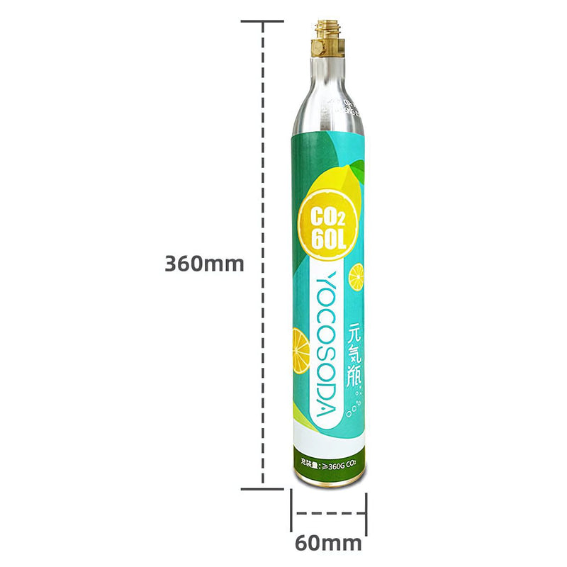 Recarga de gas CO2. Repuesto de Cilindro compatible con maquina de agua con gas AB571. Estilo SodaStream Soda Maker