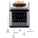 Licuadora de alta potencia 1.5L. De bajo ruido Máquina profesional de batidos y smoothies 2000W. Velocidad ajustable. Industrial bares